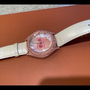 Gently Used Betsey Johnson Owl Watch - Leather
